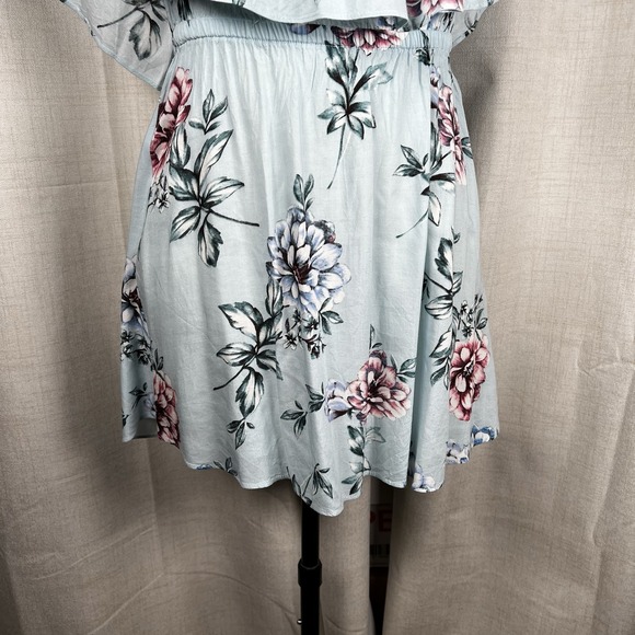 Show Me Your Mumu Casita Mini Dress Floral Off The Shoulder Wildflower Breeze XS - Picture 3 of 9
